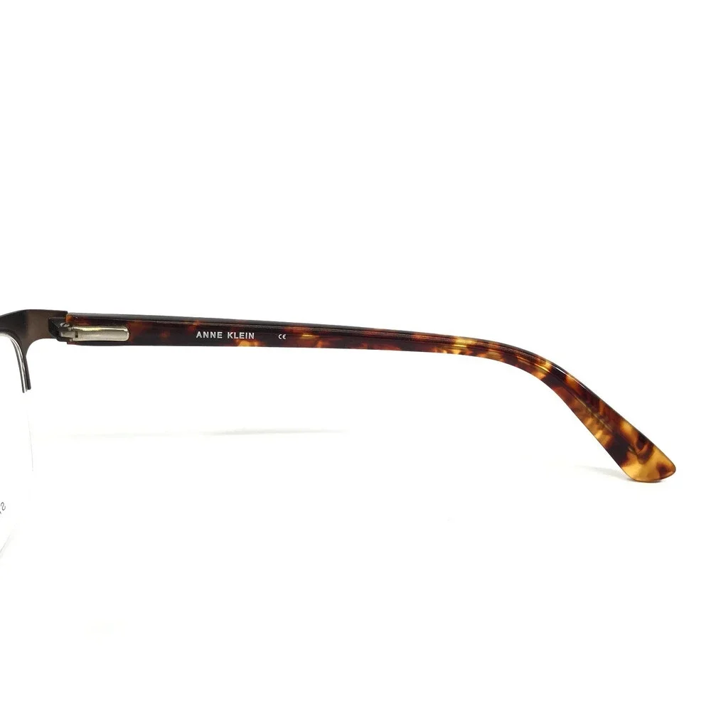 Anne Klein Eyeglasses Frames AK5083 200 MOCHA Brown Cat Eye Half Rim 53-17-135